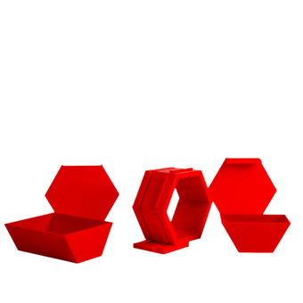 Modern hexagonal shelf, Modular storage unit, Geometric wall décor, Contemporary home organizer, red and gray shelving, Creative bookshelf design, Stylish home storage solution, Unique hexagon display, Decorative storage cubes, Minimalist furniture ideas, Customizable shelving system, Trendy home decor accessories, Space-saving shelf design, Modern interior design furniture, Eye-catching geometric shelves, Storage 