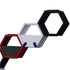  Modern hexagonal shelf, Modular storage unit, Geometric wall décor, Contemporary home organizer, red and gray shelving, Creative bookshelf design, Stylish home storage solution, Unique hexagon display, Decorative storage cubes, Minimalist furniture ideas, Customizable shelving system, Trendy home decor accessories, Space-saving shelf design, Modern interior design furniture, Eye-catching geometric shelves, Storage 