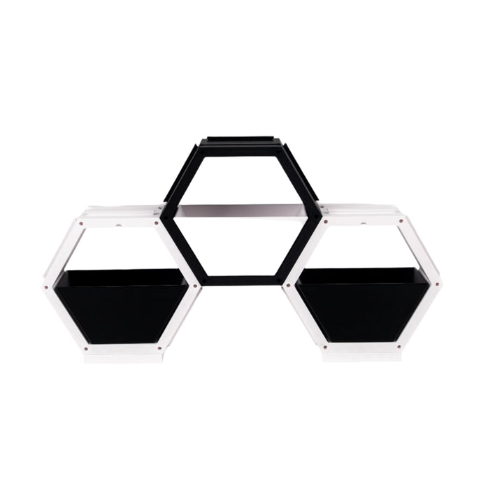 Modern hexagonal shelf, Modular storage unit, Geometric wall décor, Contemporary home organizer, red and gray shelving, Creative bookshelf design, Stylish home storage solution, Unique hexagon display, Decorative storage cubes, Minimalist furniture ideas, Customizable shelving system, Trendy home decor accessories, Space-saving shelf design, Modern interior design furniture, Eye-catching geometric shelves, Storage. 