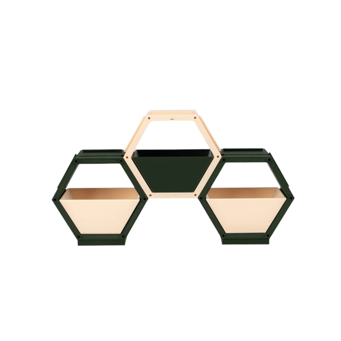 Modern hexagonal shelf, Modular storage unit, Geometric wall décor, Contemporary home organizer, red and gray shelving, Creative bookshelf design, Stylish home storage solution, Unique hexagon display, Decorative storage cubes, Minimalist furniture ideas, Customizable shelving system, Trendy home decor accessories, Space-saving shelf design, Modern interior design furniture, Eye-catching geometric shelves, Storage 