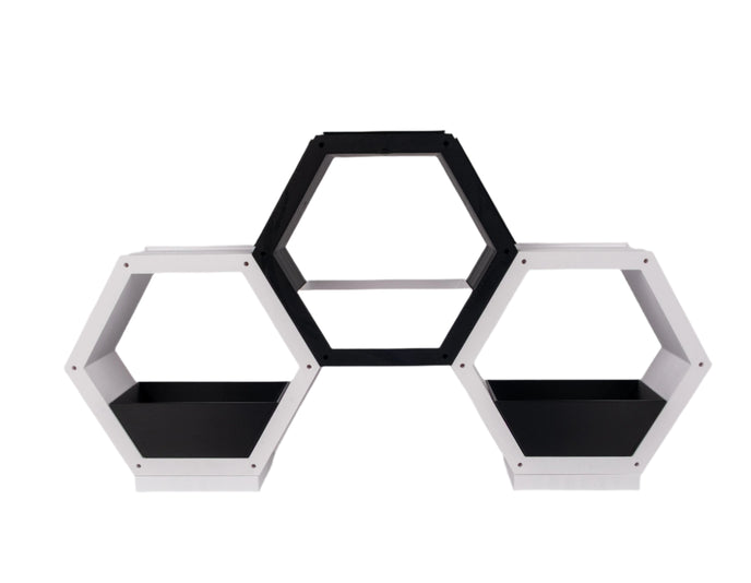 Modern hexagonal shelf, Modular storage unit, Geometric wall décor, Contemporary home organizer, red and gray shelving, Creative bookshelf design, Stylish home storage solution, Unique hexagon display, Decorative storage cubes, Minimalist furniture ideas, Customizable shelving system, Trendy home decor accessories, Space-saving shelf design, Modern interior design furniture, Eye-catching geometric shelves, Storage 
